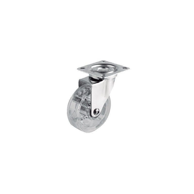 RUEDA EMMA II 50MM PLACA 46x46 S/FRENO 50KG