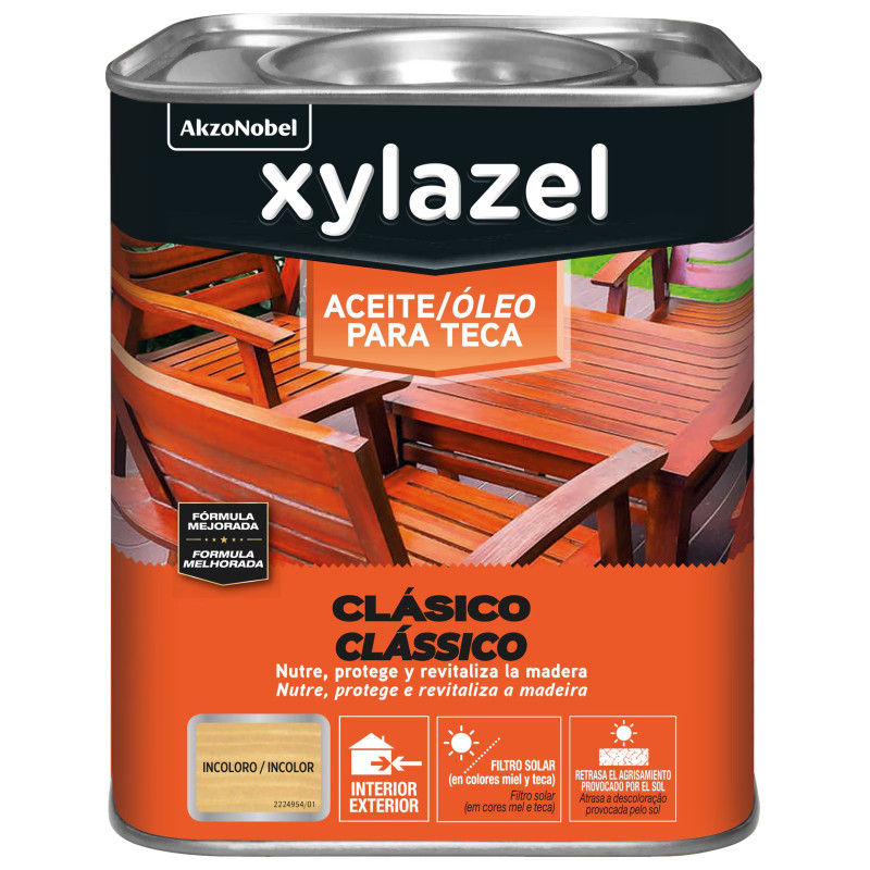 ACEITE TECA XYLAZEL INCOLORO 2,5LTS