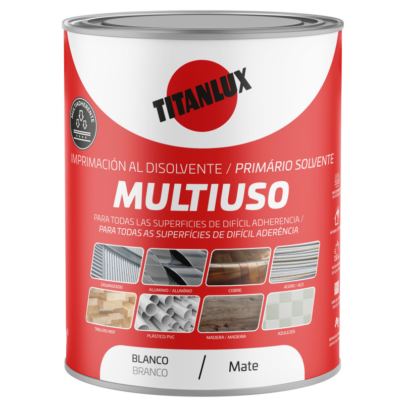 IMPRIMACION MULTIUSOS BLANCO MATE DISOL. 2,5L