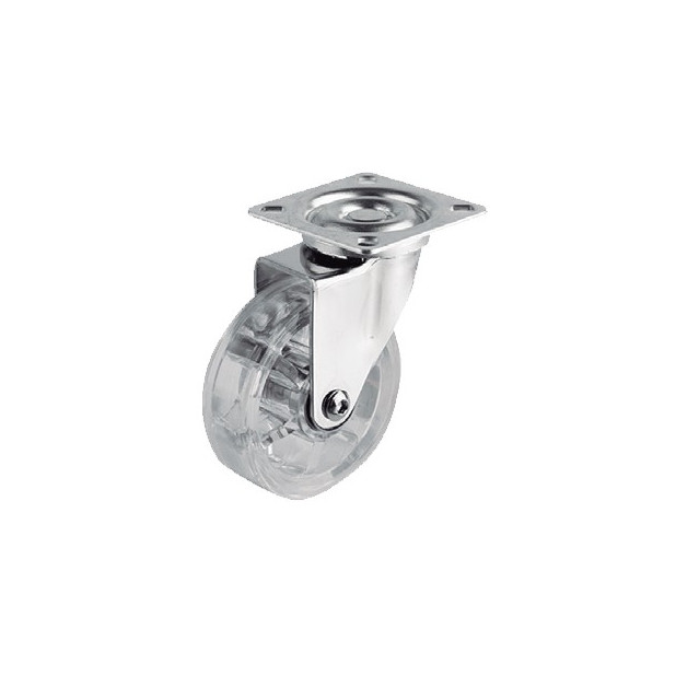 RUEDA EMMA II 75MM PLACA 60x60 S/FRENO 65KG