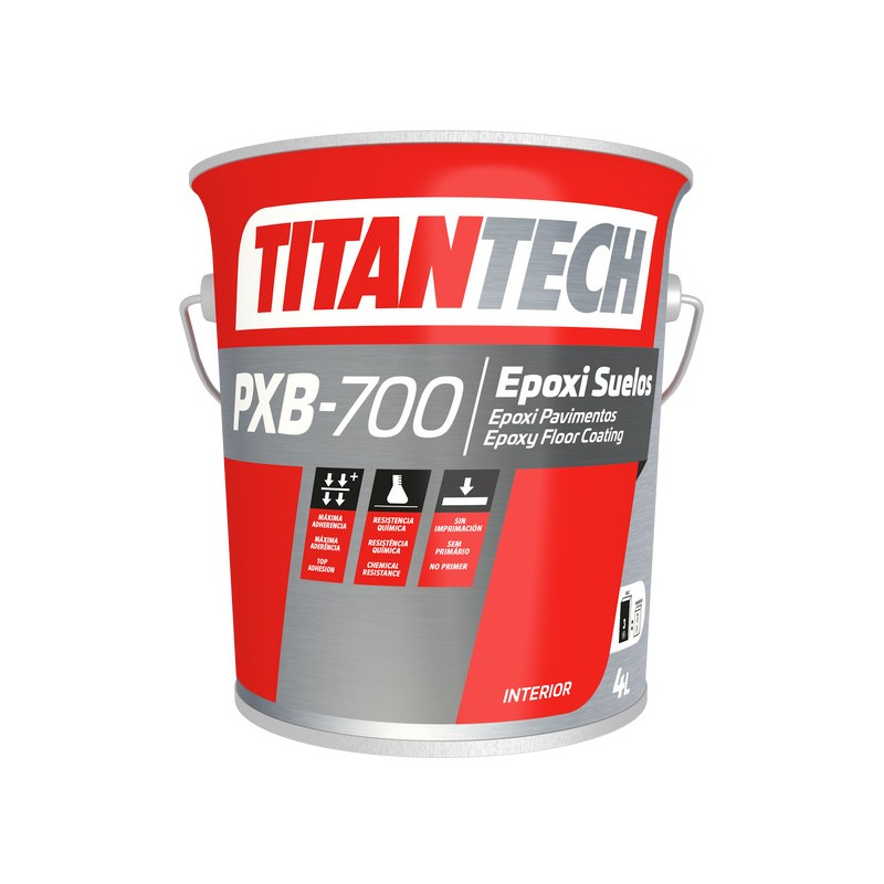TITANTECH EPOXI SUELOS PXB-700 GRIS 4LTS