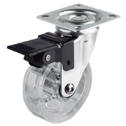 RUEDA EMMA II 75MM PLACA 60x60 C/FRENO 75KG