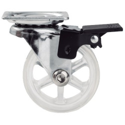 RUEDA EMMA II 75MM PLACA 60x60 C/FRENO 75KG