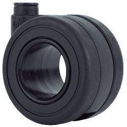 RUEDA KOO NEGRO 65MM PLACA 47x47 S/FRENO 60KG