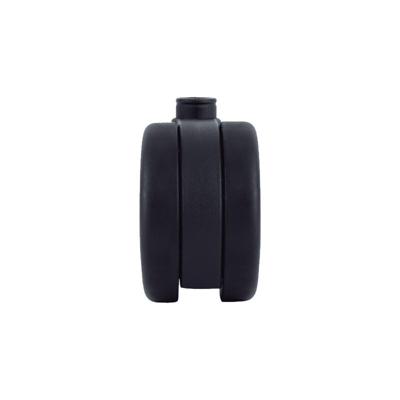 RUEDA KOO NEGRO 65MM PLACA 47x47 S/FRENO 60KG