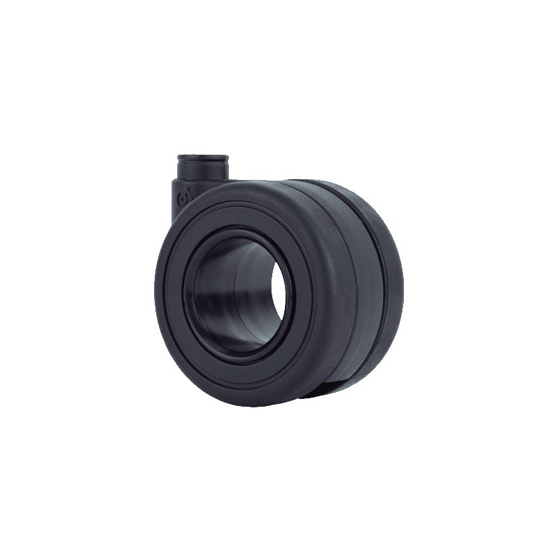 RUEDA KOO NEGRO 65MM PLACA 10x415 S/FRENO 60KG