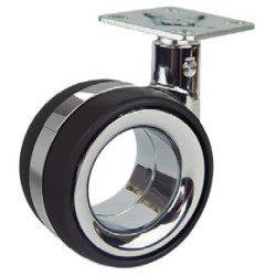 RUEDA KOO EVO 75MM PLACA 47x47 S/FRENO ZAMAK 85KG