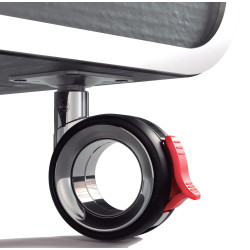 RUEDA KOO EVO 75MM PLACA 47x47 C/FRENO ZAMAK 85KG