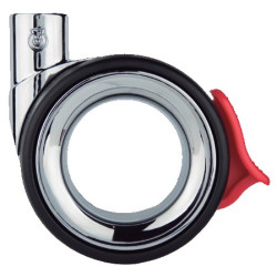 RUEDA KOO EVO 75MM PLACA 47x47 C/FRENO ZAMAK 85KG