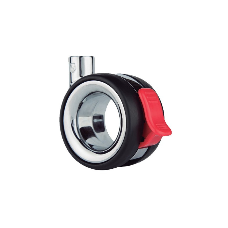 RUEDA KOO EVO 75MM PLACA 47x47 C/FRENO ZAMAK 85KG