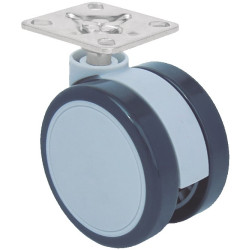 RUEDA BAILEY 65MM PLACA 47x47 SIN FRENO