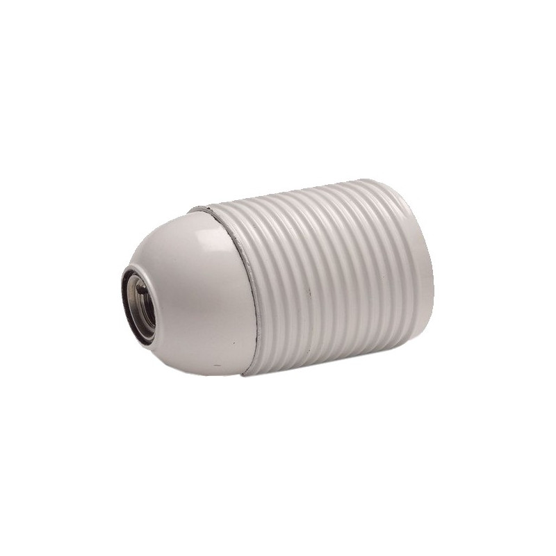 PORTALAMPARAS ROSCADO A4 E-27 BLANCO