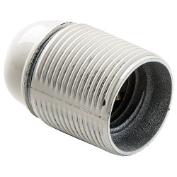 PORTALAMPARAS ROSCADO A4 E-27 BLANCO