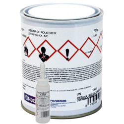 RESINA POLIESTER ORTOFTALI.NAZZA 700GR+ PEROXIDO 20ML