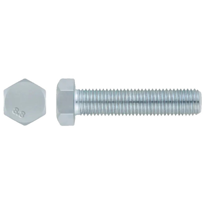 TORNILLO METRICO ZINC. DIN 933 M6x30 C/HEXAG.