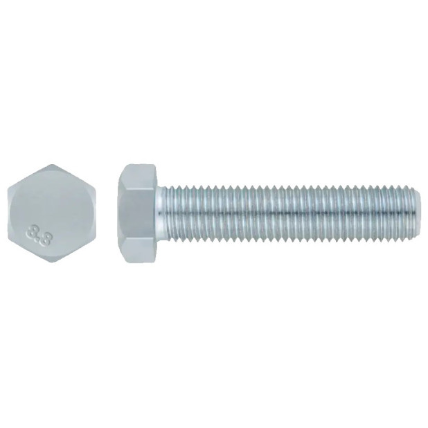 TORNILLO METRICO ZINC. DIN 933 M6x30 C/HEXAG.