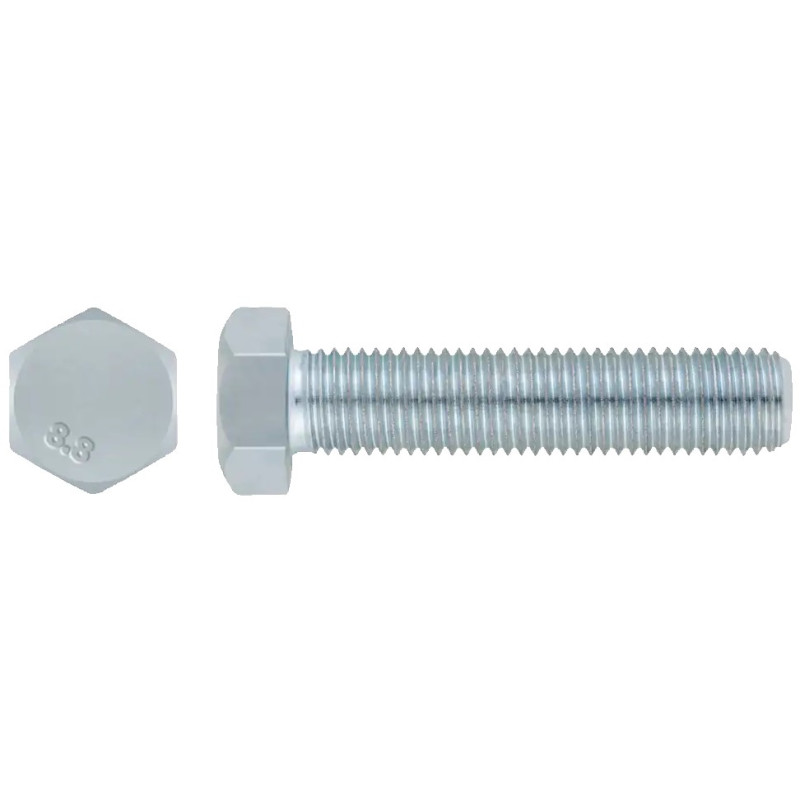 TORNILLO METRICO ZINC. DIN 933 M8x120 C/HEXAG.