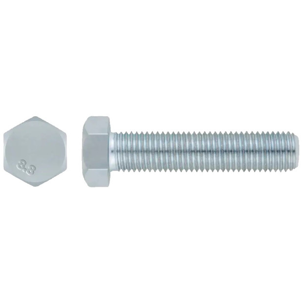 TORNILLO METRICO ZINC. DIN 933 M12x40 C/HEXAG.