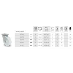 RUEDA PREMIUM TQL 125 P1 ANTIHILOS