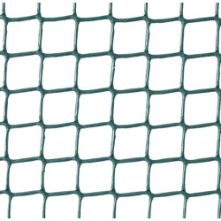 MALLA PLASTICA CUADRANET CUADRADA 1x5M VERDE 20MM