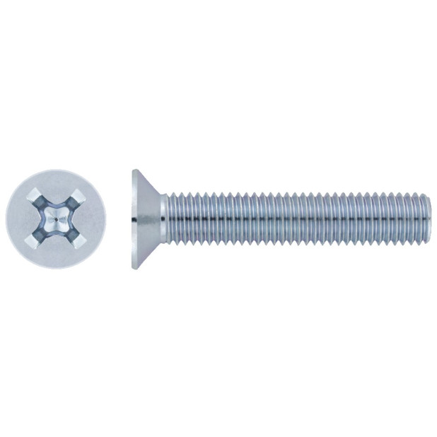 TORNILLO PH3 ZINC. DIN 965 M6x20 C/AVELLANADA BLISTER 6UND