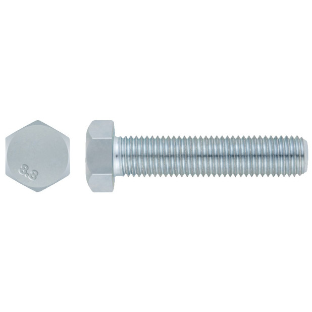 TORNILLO METRICO ZINC. DIN 933 M8x90 C/HEXAG.