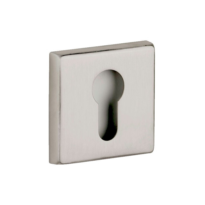 ROSETA CUADRADA C/BOCALLAVE INOX