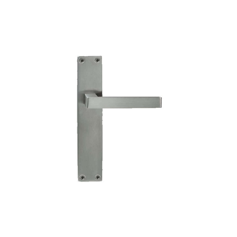 JGO MANIVELA C/PLACA  RECT. INOX SV-P413