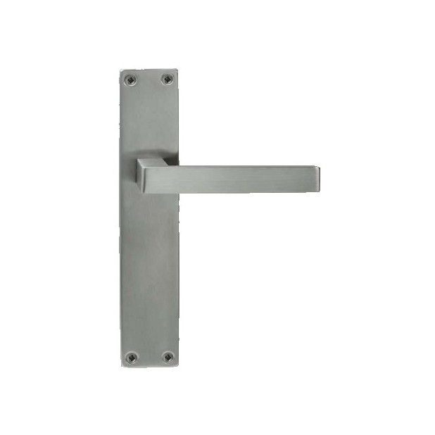 JGO MANIVELA C/PLACA  RECT. INOX SV-P413