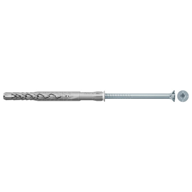 TACO SXRL 10x100+TORNILLO ZN AVE.