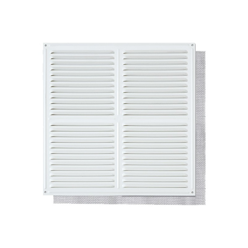 REJILLA C/MOSQUITERA 30x30CM BLANCO