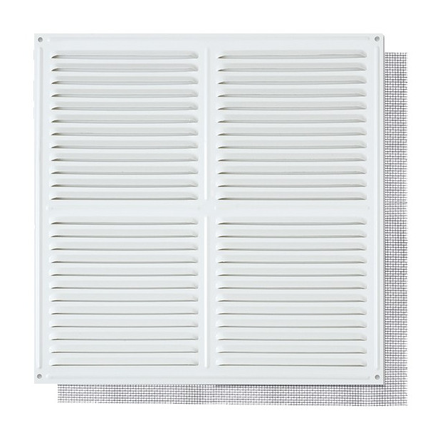 REJILLA C/MOSQUITERA 30x30CM BLANCO