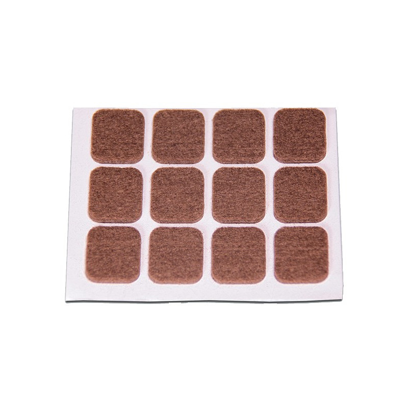 DESLIZADORES MARRON DE FIELTRO 20X23MM