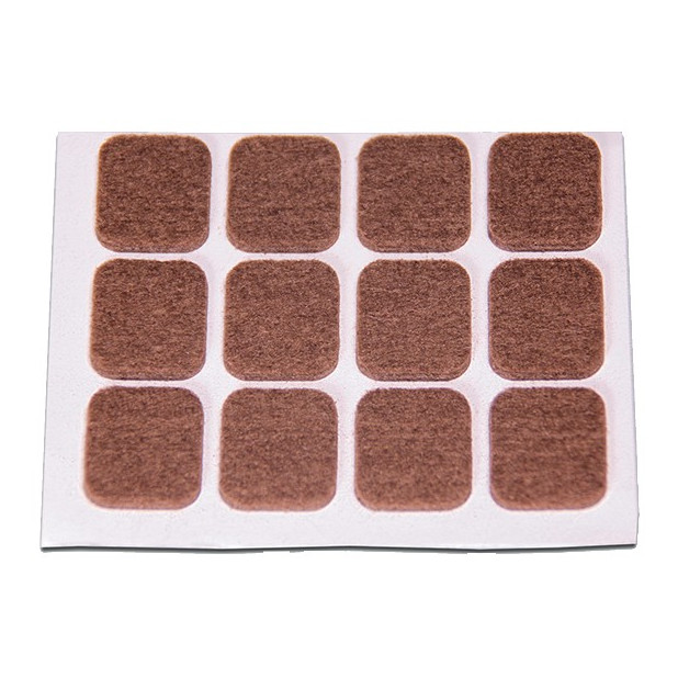 DESLIZADORES MARRON DE FIELTRO 20X23MM