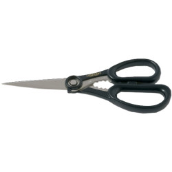 TIJERA MICRODENTADA AZUL INOX 8"-20cm
