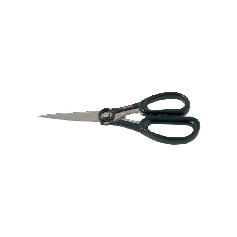 TIJERA MICRODENTADA AZUL INOX 8"-20cm