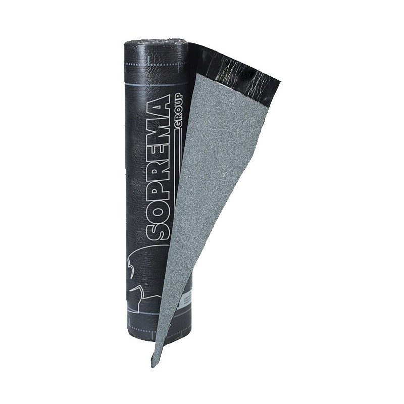 TELA ASFALTICA SBS FV 4KG MIN PIZARRA GRIS 10x1MTS.