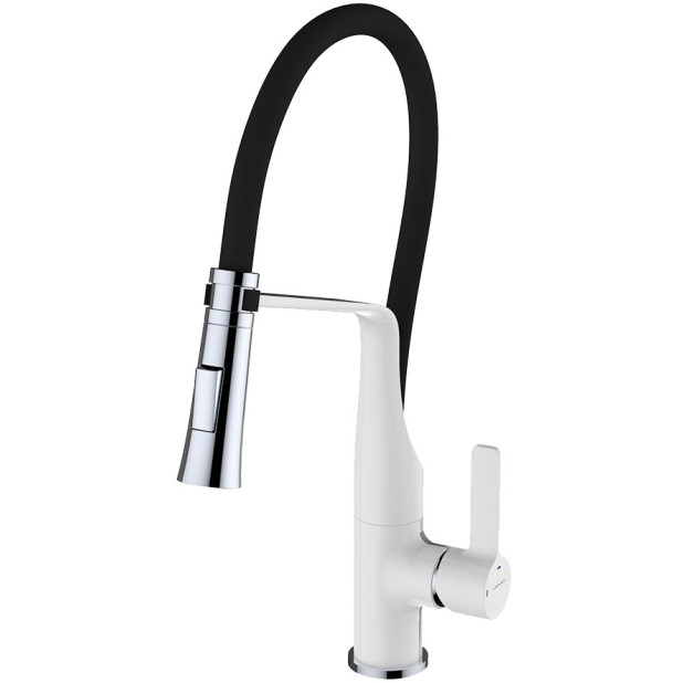 MONOMANDO FREGADERO CROMO BLANCO EC3 CHEF 6