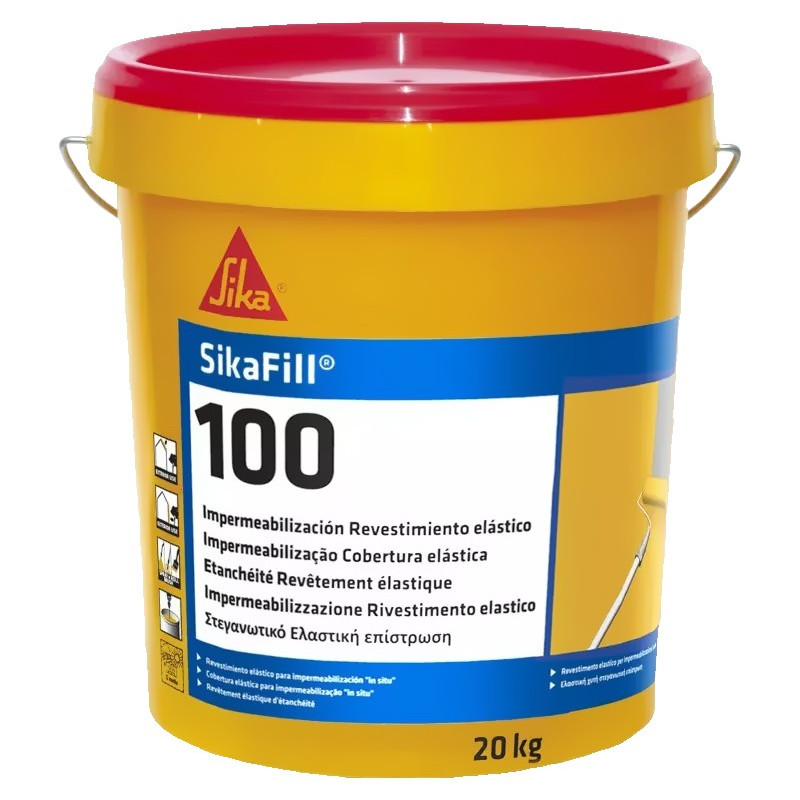 IMPERMEABILIZANTE SIKAFILL 100 BLANCO 20KG