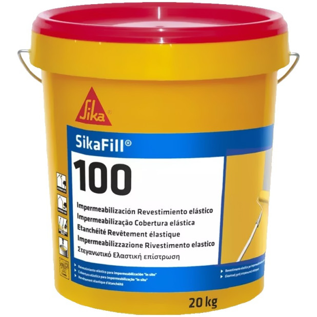 IMPERMEABILIZANTE SIKAFILL 100 BLANCO 20KG