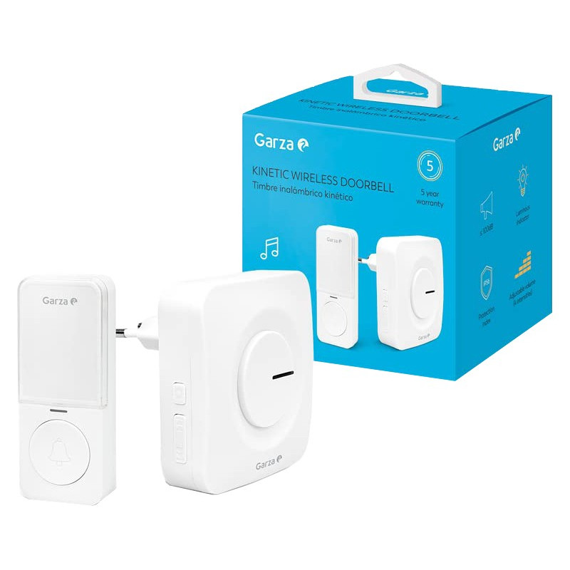 TIMBRE INALAMBRICO PLUG+KINETIC BLANCO