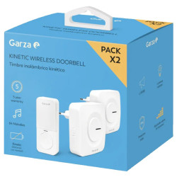 TIMBRE INALAMBRICO PLUG+KINETIC BLANCO 2 RECEPT.