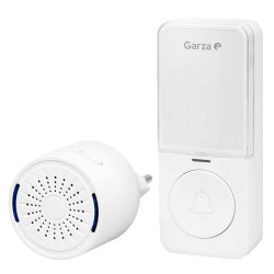 TIMBRE INALAMBRICO MINI PLUG+BAT BLANCO