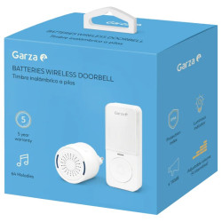 TIMBRE INALAMBRICO MINI PLUG+BAT BLANCO