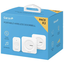 TIEMBRE INALAMBRICO BAT PORT. BLANCO 2 RECEPT.