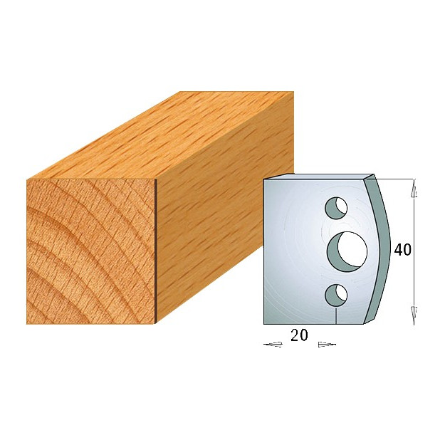 CUCHILLAS PERFILADAS SP 40x4MM 2UND.