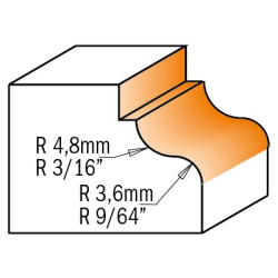 FRESA CMT D-34,2mm. I-13mm. R-3,6-4,8 S-6mm
