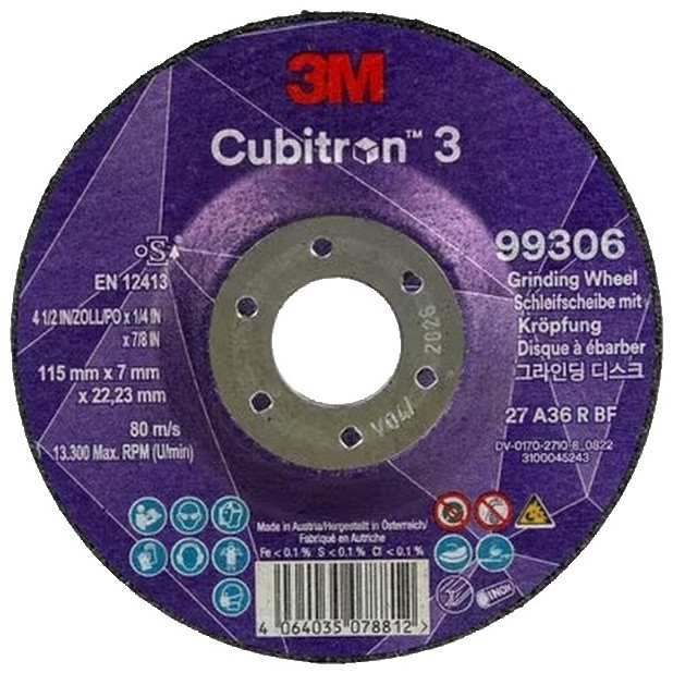 DISCO DESBASTE CUBITRON  115x7x22,23MM