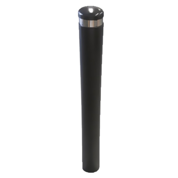BOLARDO FIJO ACERO LACADO INOX 9CM