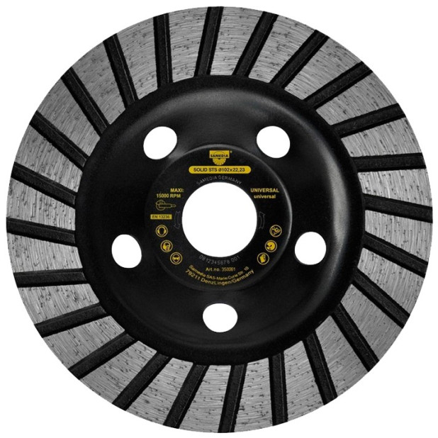 MUELA DE DIAMANTE HORMIGON SOLID STS 110x22,23MM